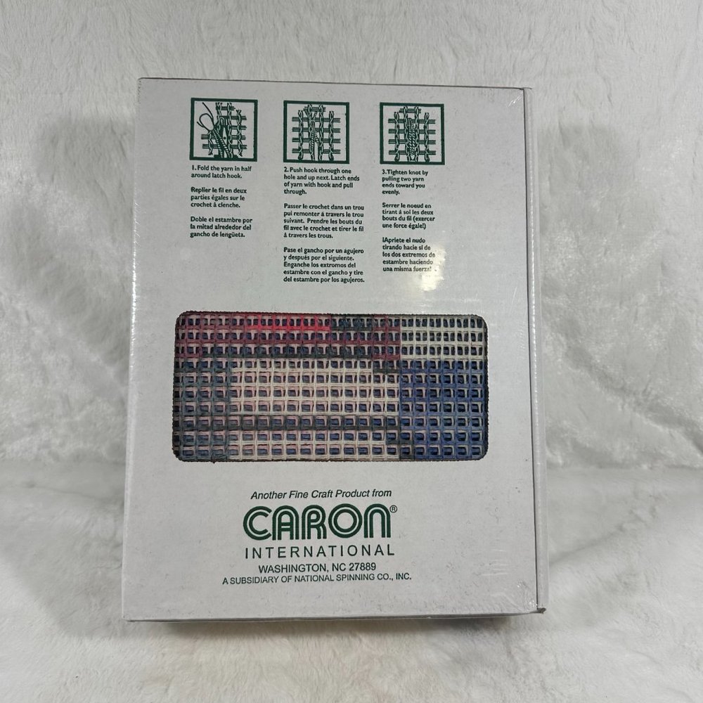 New in Box Sealed Caron WonderArt Latch Hook Kit #4122 Lighthouse Nautical Theme - Picture 5 of 6